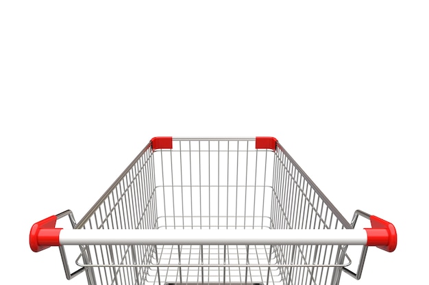 Shopping cart isolated on white background