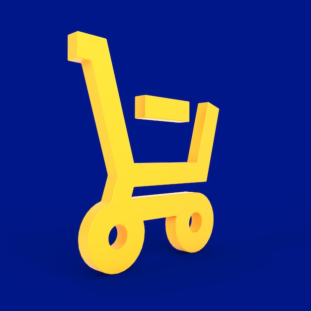 Photo shopping cart minus left side