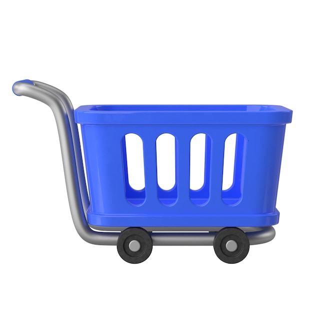 Shopping cart Shopping basket 3D element