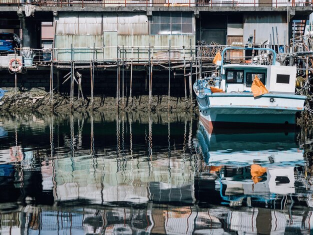 Photo shopping cart in water