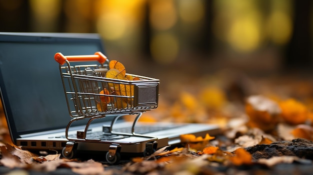 shopping carts HD 8K wallpaper Stock Photographic Image