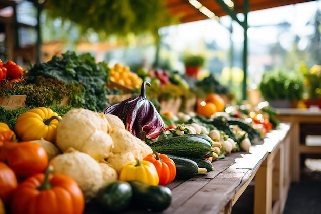 Фото Покупка органической пищи на рынке высокого качества