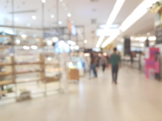 shopping mall blur background