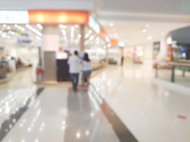 shopping mall blur background