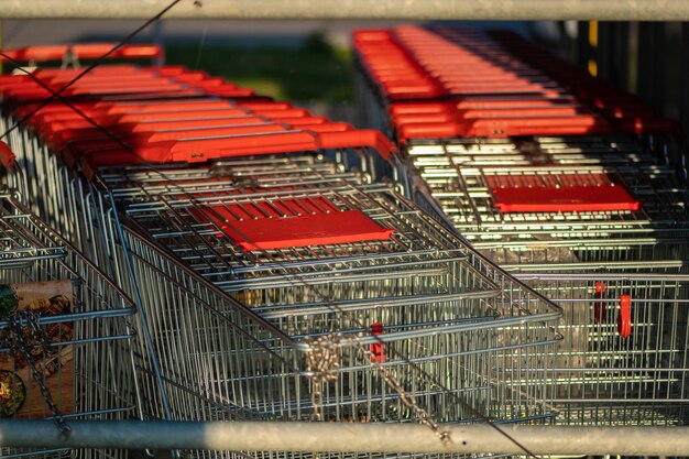 shopping trolleys