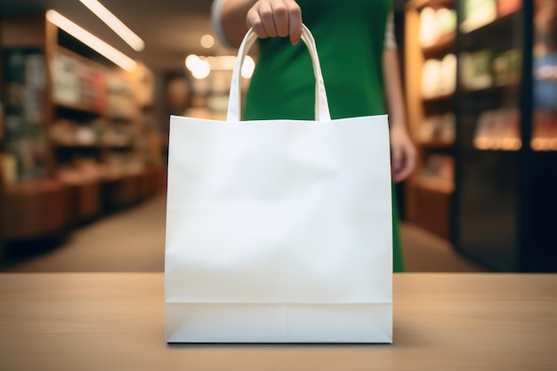 Shopping with ecofriendly bags