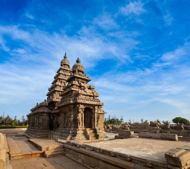 Shore temple in Mahabalipuram, Tamil Nad