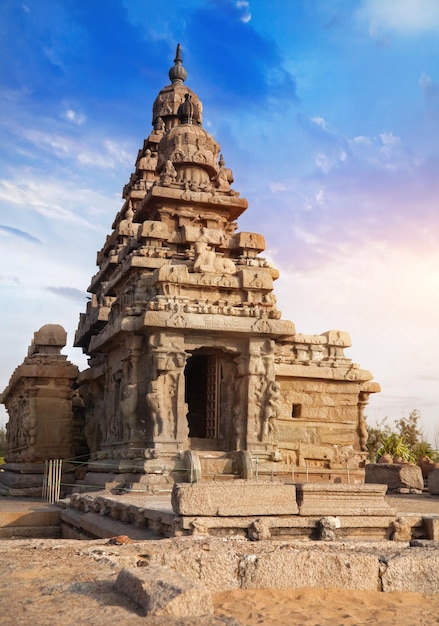 Photo shore temple in mamallapuram