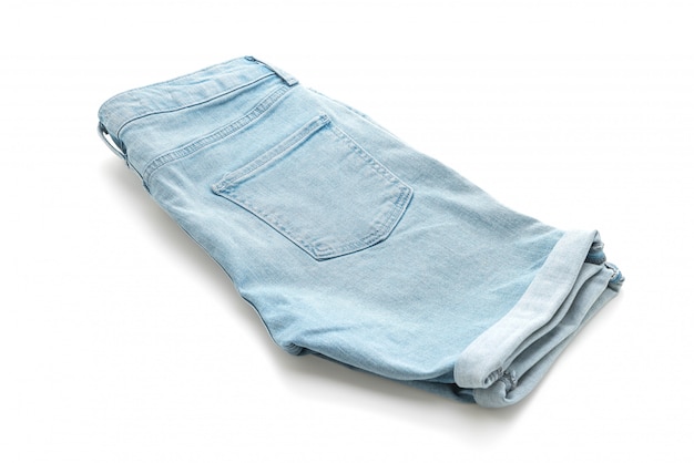 Photo short jeans pants isolated