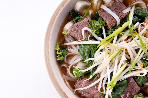 Short rib beef pho, a vietnamese dish