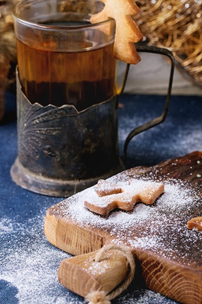 Shortbread Christmas cookies for cups