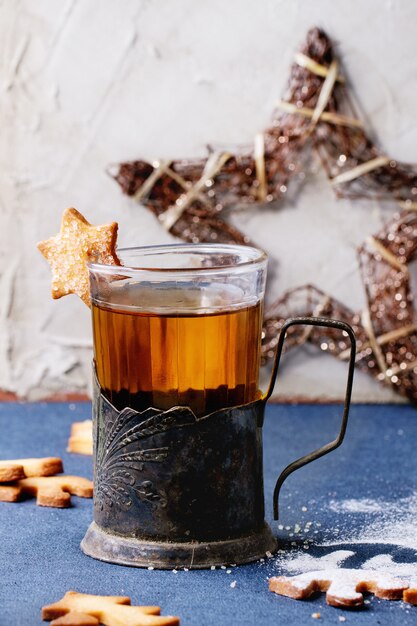 Shortbread kerstkoekjes voor kopjes