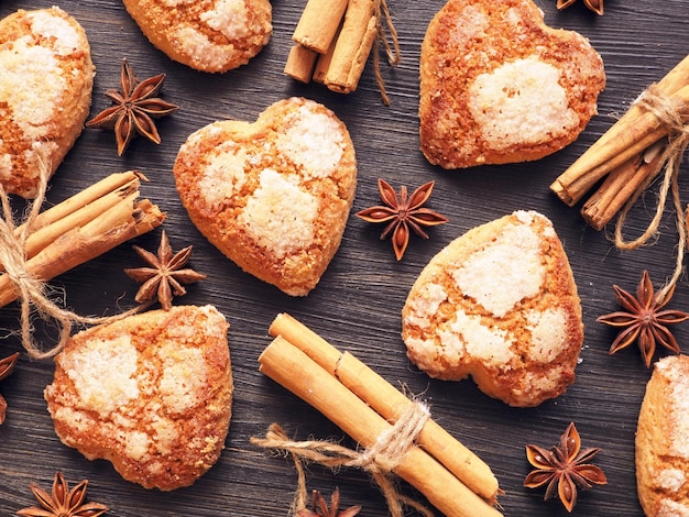 Shortbread with cinnamon and star anise