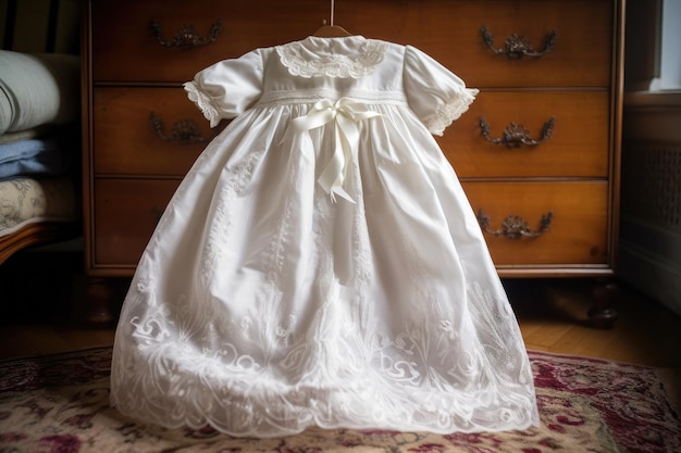 Shot of a beautiful christening gown