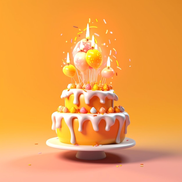 Shot of birthday cake
