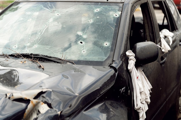 Shot cars in ukraine