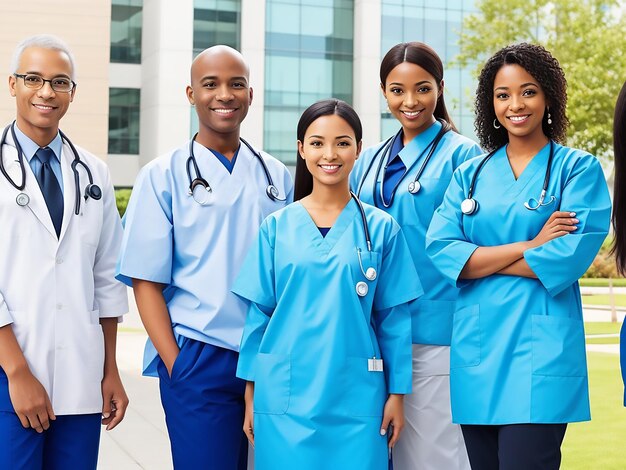 Shot of a cheerful group of doctors