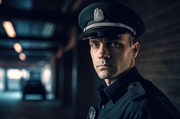 Shot of a confident police officer wearing his uniform