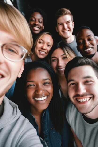 Shot of a diverse group of people smiling at the camera