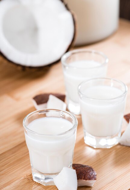 Shot Glass with Coconut Liqueur