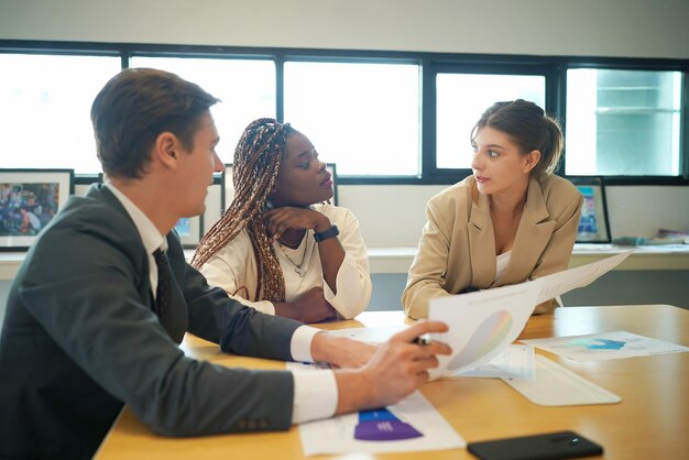 Shot of a group of businesspeople in a meeting at work