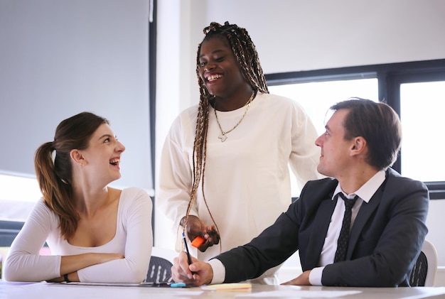 Shot of a group of businesspeople in a meeting at work