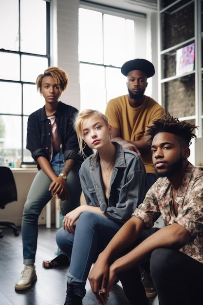 Shot of a group of young creatives in an office