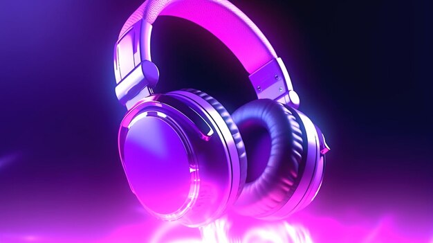 Shot of headphones