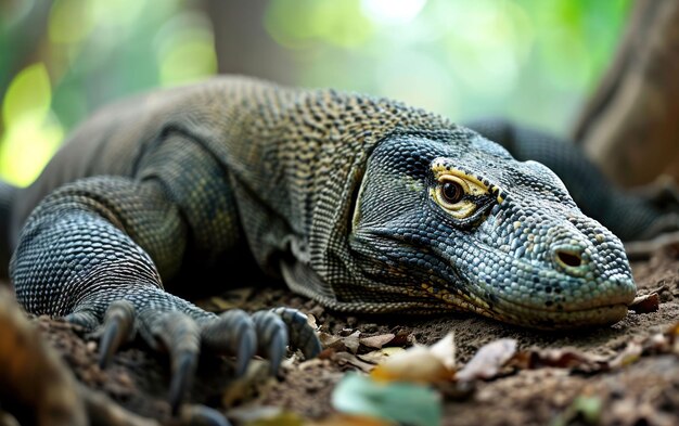 Shot of a Komodo dragon at rest