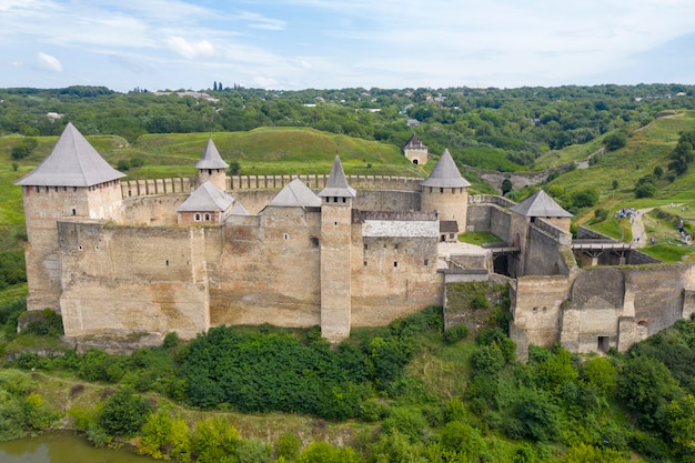 shot of the old castle, view from above