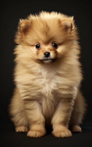 Photo a shot of a pomeranian puppy