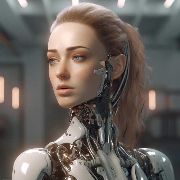 shot of robot AI