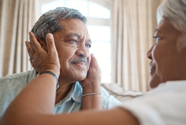 Shot of a senior couple spending time together at home