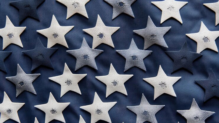 Photo shot star repeating pattern