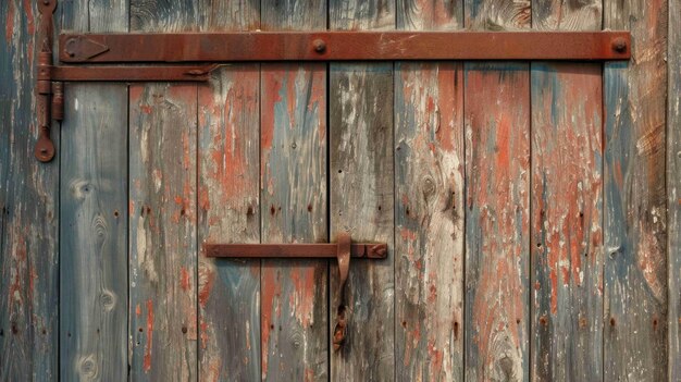 Shot of a weathered barn door