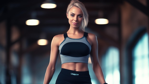 Shot of young women catching her breath while working out in the gym