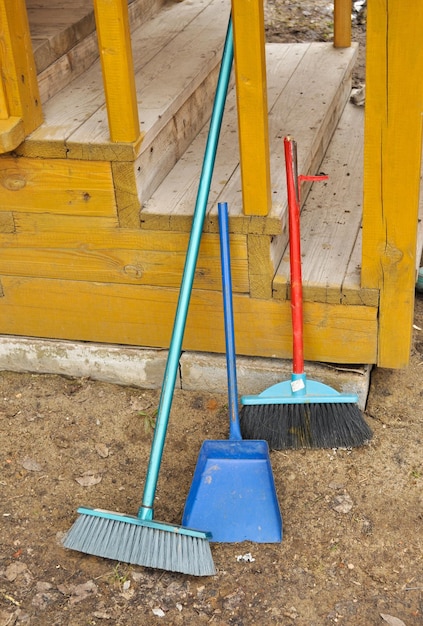 Shovel and broom