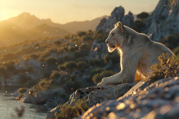 Foto mostrare l'essenza della protezione della fauna selvatica