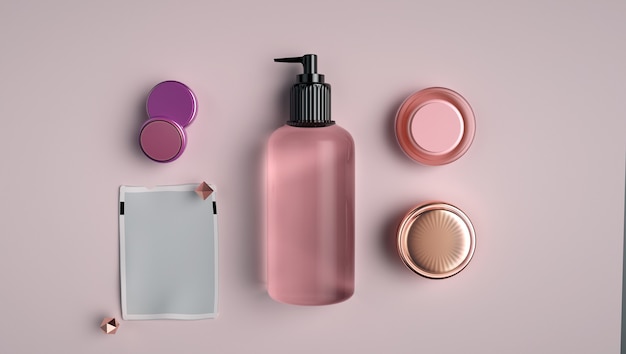 showcase Parfume-productvertoning. 3D-weergave
