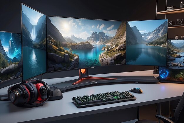 Photo showcase your designs in a dualpurpose gaming and streaming setup