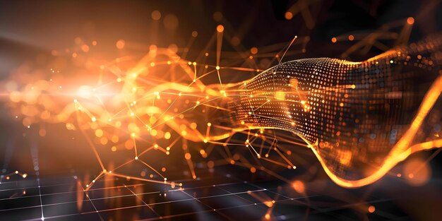 showcasing the foundation of digital infrastructure through cascading lines of code on an it background concept digital infrastructure coding fundamentals it background cascading lines of code