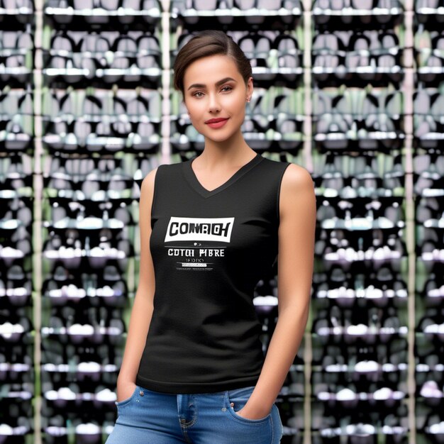 Photo showcasing versatile cotton wear fashionable comfortable and customizable mockups