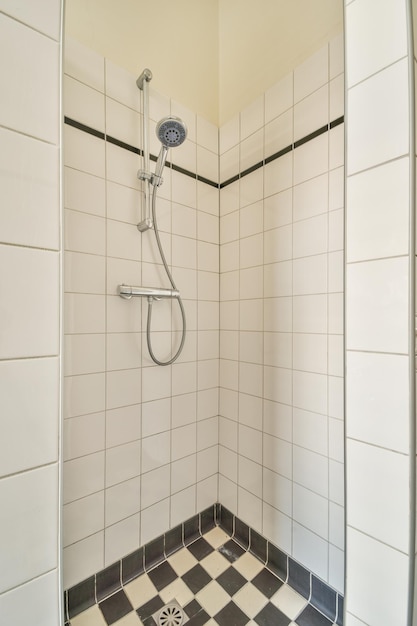 Shower box in modern bathroom