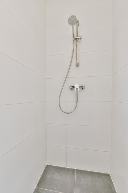 Shower box in modern bathroom