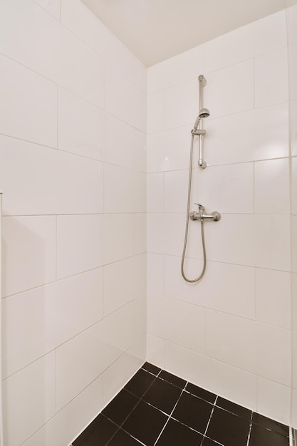 Shower box in modern bathroom