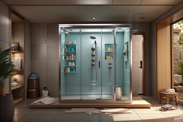 Shower box