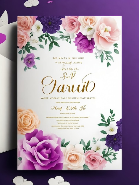 Photo shower bridal wedding invitation templates