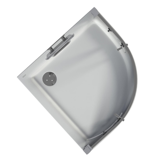 白い背景の 3 D イラストレーション cg レンダリングに分離されたシャワー キャビン