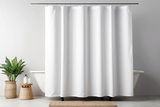 Shower Curtain Mockup