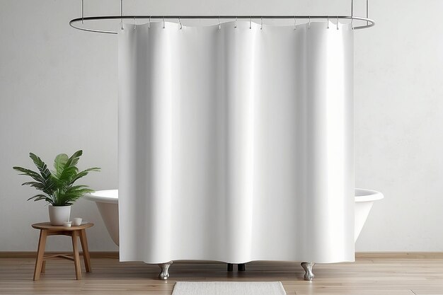 Shower Curtain Mockup